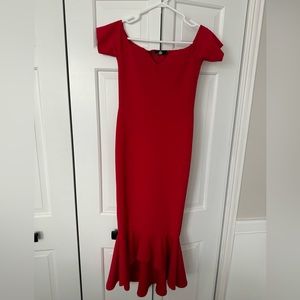 Red trumpet dress - Medium
